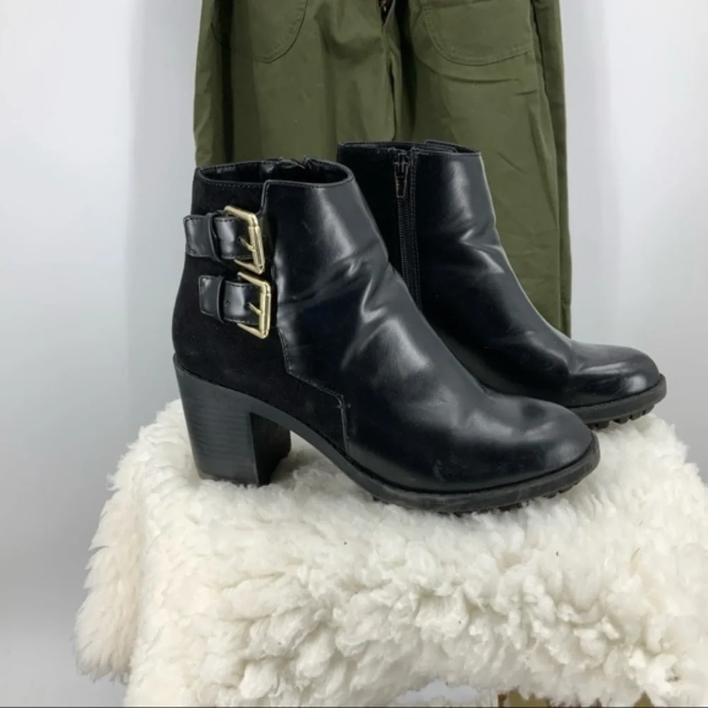 Zara Trafaluc Black ankle boot 8/38 - Picture 2 of 8